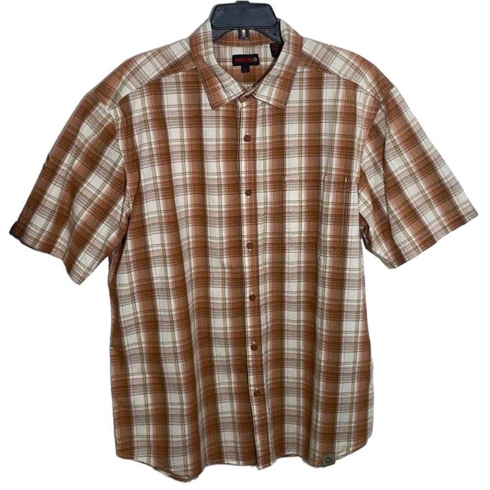 Men’s Wolverine Short Sleeve Button Down Shirt